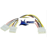 Cabo Y Extensor Energia Molex Ide 1 Macho X 2 Femeas 20cm