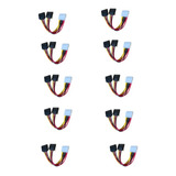 Cabo Y Sata/energia Adaptador Molex Splitter Fonte Kit 10 Pc