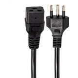 Cabos De Força Iec C19 14 Awg 1,8 Metro - Kit Com 10