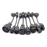Cabos P/ Caminhões Kit Com 8 Cabos Para Linha Pesada Obd2