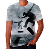 Cacamiseta Camisa Skate Board Esporte Envio