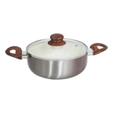 Caçarola 22cm Revestimento Cerâmico Prata Casambiente Cor Prateado