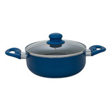 Caçarola Antiaderente Azul Cerâmica 20cm Genebra Casambiente