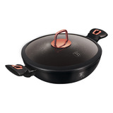 Caçarola Rasa Wok Black Rose Gold 30cm 4l Berlinger Haus