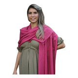 Cachecol Echarpe Pashmina Lenço Xale Manta Lisa Moda Cor Rosa Antigo Tamanho Único