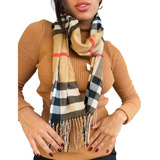 Cachecol Inverno Lenço Xadrez Echarpe Feminino Quadriculado