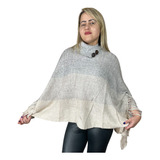 Cachecol Poncho Tricô Feminino Gola Alta