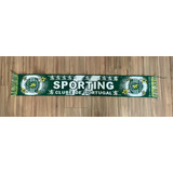 Cachecol Sporting - Manta Futebol Português Verde Time Leão