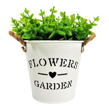  Cachepô Vaso Flowers & Garden Enfeite + Planta