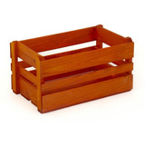 Cachepot Flor Caixote Frutas Decorativa G Colorida Cor Laranja