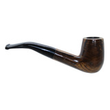 Cachimbo De Madeira Elite 2 Curvo Luxo Piteira De Resina 