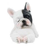 Cachorro Bulldog Francês Dormindo De Resina