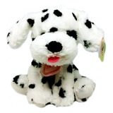 Cachorro De Pelúcia Branco Sentado - 20 Cm De Altura - Zimex