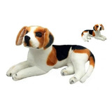 Cachorro Pelúcia Beagle Realista 45cm