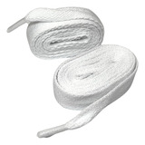 Cadarço Fat Lace Largo Bboy Grosso Branco Tenis Estilo Laço