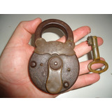 Cadeado Antigo Período Colonial Anos 20-chave-funcionando