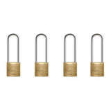 Cadeado Papaiz 30/70mm Kit 4 Peças Mesmo Segredo - 8 Chaves