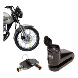 Cadeado Trava De Disco Moto Freio Tranca Universal C/tampa M