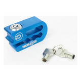 Cadeado Trava De Disco Para Motos Universal Tecklock Azul