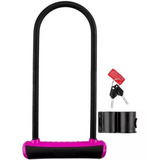 Cadeado Trava U-lock Onguard 8152 Chave Bike Moto Cores Neon Cor Rosa Pink
