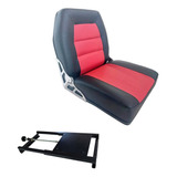 Cadeira Almofadada C/ Suporte  P/ Fixar Barco Alumíno/lancha