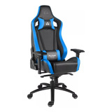 Cadeira Alpha Gamer Polaris Racing Premium 150kg Preto/azul