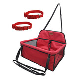 Cadeira Assento Carro Dupla Para 2 Pets Juntos 30kg Vermelho
