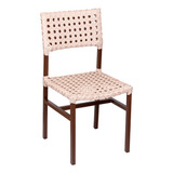 Cadeira Asteca Alumínio Fibra Sintética Estonada Mesa Jantar