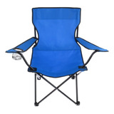 Cadeira Camping Dobrável C/ Bolsa E Porta Copos