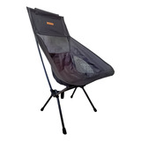 Cadeira Camping Portátil Dobrável Pesca 140kg Com Encosto