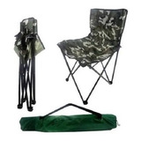 Cadeira Camuflada Araguaia Pesca Camping Bolsa Portátil