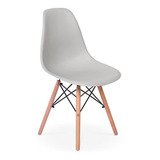 Cadeira Charles Eames Eiffel Dkr Wood - Design Cor Cinza