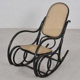 Cadeira De Balanço Austriaca Antiga Thonet Modelo 8