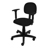 Cadeira De Escritório Ecoflex 467 Preta Com Estofado De Tecido