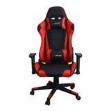 Cadeira De Escritório Elidy X-ray Youtuber Xtreme Gaming Gamer Ergonômica Vermelha Com Estofado De Couro