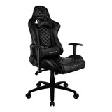 Cadeira De Escritório Gamer Thunderx3 Tgc12 Ergonômica Preto Com Estofamento De Poliuterano