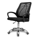 Cadeira De Escritório Tgttgt-ofc-001 Tgt Ergonômica Preta Com Estofado De Mesh