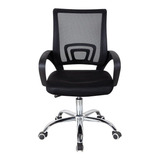 Cadeira De Escritório Trevalla Tl-cde-26-1 Preta Com Estofado Do Mesh