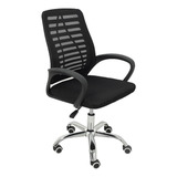 Cadeira De Escritório Trevalla Tl-cde-34-1 Preta Com Estofado Do Mesh