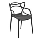Cadeira De Jantar Allegra, Estrutura De Cor Preto 1 Un