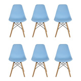 Cadeira De Jantar Elidy Charles Eames Eiffel, 6 Unidades