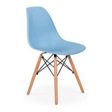 Cadeira De Jantar Henn Decorshop Charles Eames Dkr Eiffel, Estrutura De Cor Azul, 1 Unidade