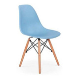 Cadeira De Jantar Henn Decorshop Charles Eames Dkr Eiffel, Estrutura De Cor Azul, 1 Unidade