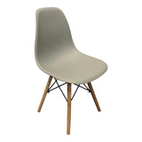 Cadeira De Jantar Top Eames Dsw, Cor Preto , 1 Unidade Cor Da Estrutura Da Cadeira Bege Cor Do Assento Cinza