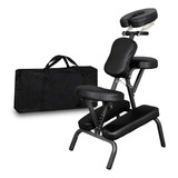 Cadeira De Massagem Portátil Dobrável Shiatsu Kurah - Preto