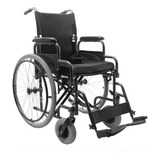 Cadeira De Roda Dobrável D400 Até 120 Kg Dellamed 46cm Cor Preto
