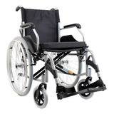 Cadeira De Roda Em Aluminio Dobravel Modelo D600 Dellamed Cor Preto Assento 40cm