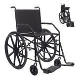 Cadeira De Rodas 1011 Adulto Em Aço Dobrável Jaguaribe 100kg