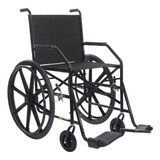Cadeira De Rodas Adulto Em Aço Dobrável 1011 Jaguaribe 100kg