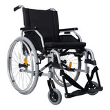 Cadeira De Rodas Aluminio Prata 125kg